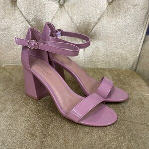 Bamboo Pink Block Heel Sandals Size 6‎ 1/2